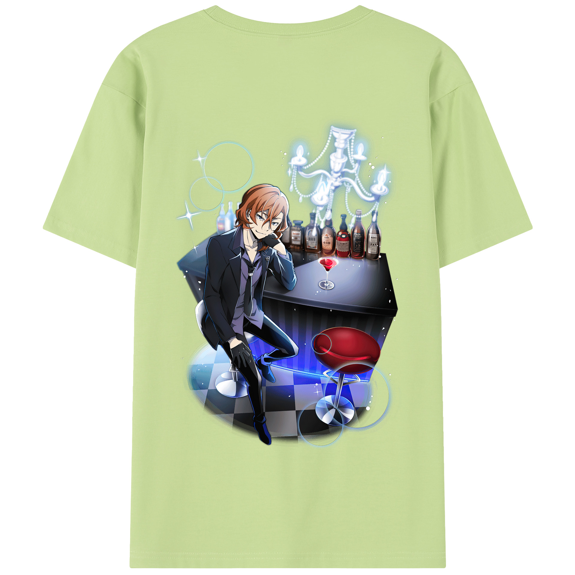 （画像用） 文豪ストレイドッグス Bungo Stray Dogs 綿100％半袖Tシャツ（背面プリント）